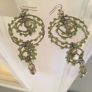 Bebe beaded dangle earrings